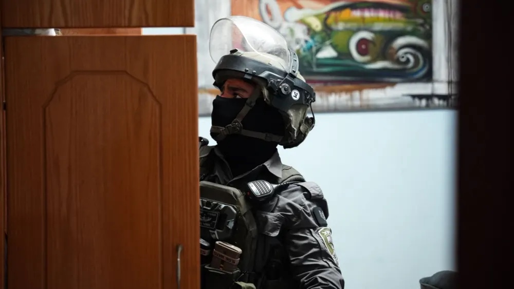 Judea and Samaria District Border Police arrested activists involved in the Health Committees Committees, a designated terrorist organization, June 16, 2026. Credit: Israeli Police Spokesman.