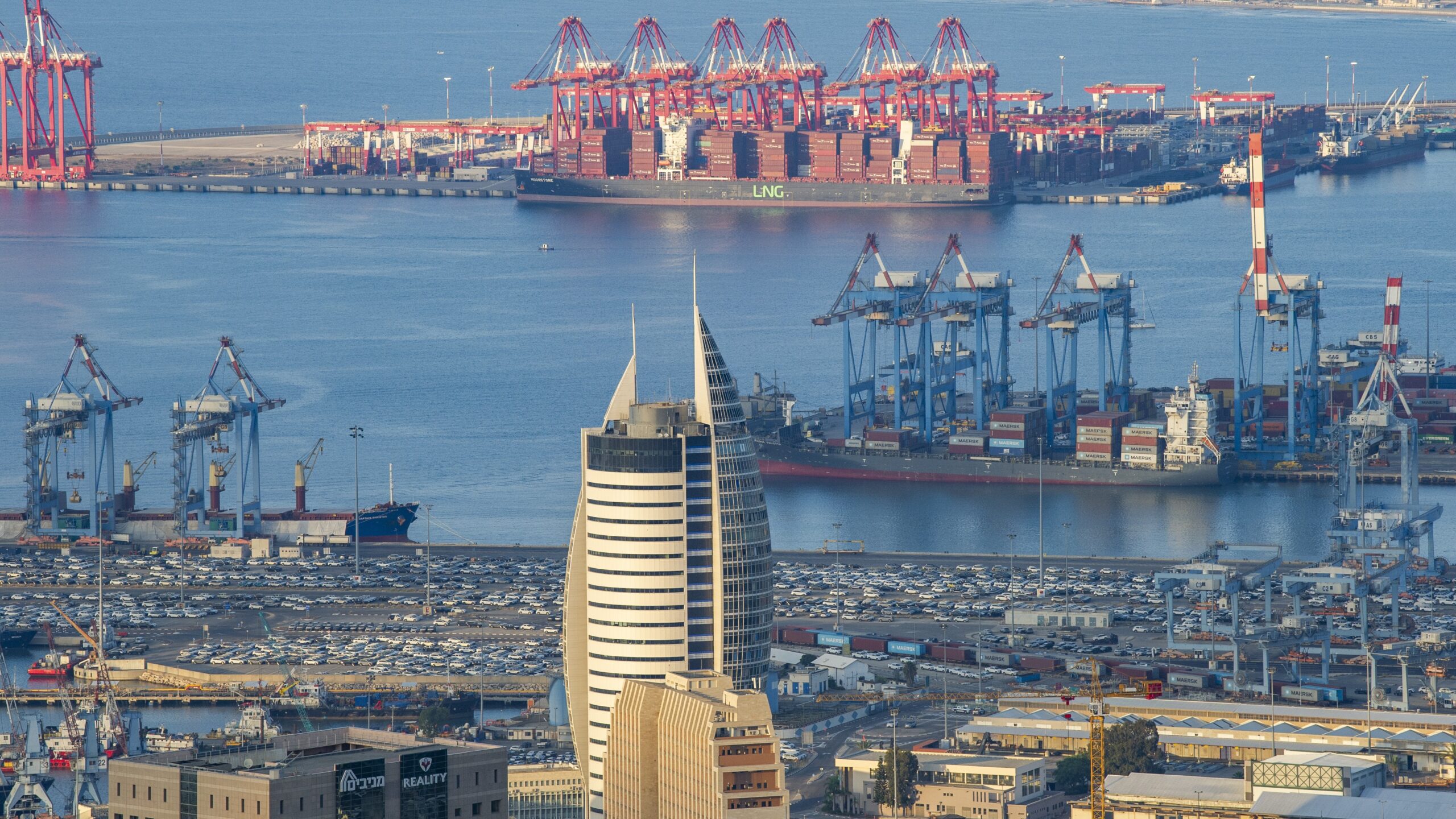 The port of Haifa - a future hub Photo: Sharon Leibel/Flash90