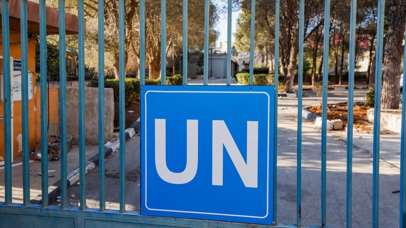 The UNRWA Kalandia Training Centre as Israeli forces began demolishing the United Nations facility in Kalandia, north of Jerusalem, August 25, 2026. Photo by Jamal Awad/Flash90