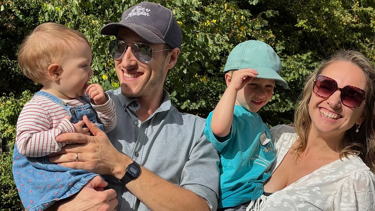 FAMILY FUN: Tom and Melissa Polland enjoy time with their children Judah and Keziah. Photo courtesy