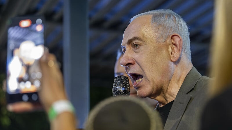 Israeli Prime Minister and Likud party chairman Benjamin Netanyahu visits supporters in the northern Israeli city of Haifa, ahead of Israel’s upcoming general elections, October 14, 2026. Photo by Sharon Leibel/Flash90